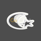 Lustra LED cu Telecomanda Star 3 Tipuri de Lumini 80W Alb